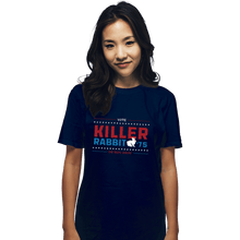 Load image into Gallery viewer, Shirts T-Shirts, Unisex / Small / Navy Vote Killer Rabbit