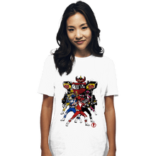 Load image into Gallery viewer, Shirts T-Shirts, Unisex / Small / White Power Rangers Sumi-e