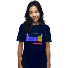 Load image into Gallery viewer, Secret_Shirts T-Shirts, Unisex / Small / Navy Periodic Table of Powerups