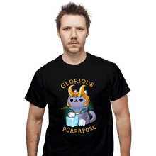Load image into Gallery viewer, Shirts T-Shirts, Unisex / Small / Black Mischief Cat
