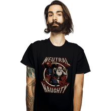 Load image into Gallery viewer, Shirts T-Shirts, Unisex / Small / Black Neutral Naughty Santa
