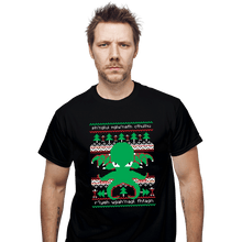 Load image into Gallery viewer, Shirts T-Shirts, Unisex / Small / Black Cthulhu Cultist Christmas