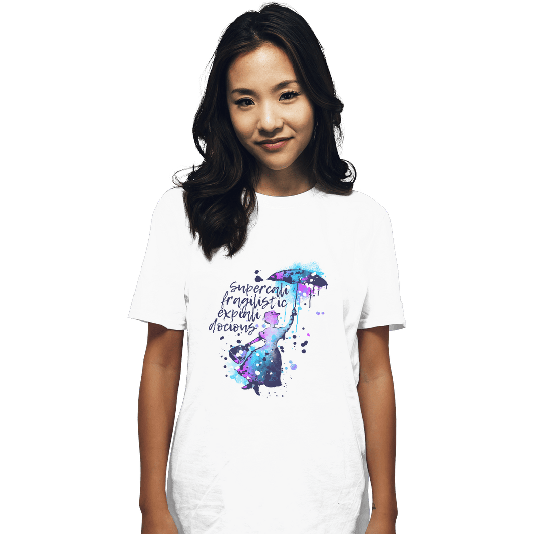 Shirts T-Shirts, Unisex / Small / White Mary Watercolor