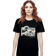 Load image into Gallery viewer, Shirts T-Shirts, Unisex / Small / Black The Great Wave Of Spirits