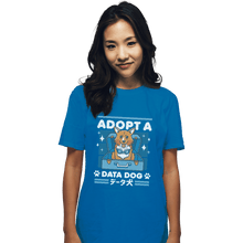 Load image into Gallery viewer, Shirts T-Shirts, Unisex / Small / Sapphire Adopt A Data Dog