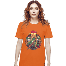 Load image into Gallery viewer, Daily_Deal_Shirts T-Shirts, Unisex / Small / Orange Autumn Fighter