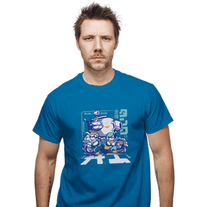 Shirts T-Shirts, Unisex / Small / Sapphire Run And Gun