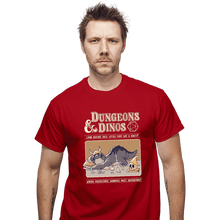 Load image into Gallery viewer, Daily_Deal_Shirts T-Shirts, Unisex / Small / Red Dungeons And Dinos