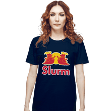 Load image into Gallery viewer, Shirts T-Shirts, Unisex / Small / Navy Slurm Energy Drink