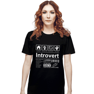 Daily_Deal_Shirts T-Shirts, Unisex / Small / Black Introvert Label