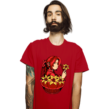 Load image into Gallery viewer, Shirts T-Shirts, Unisex / Small / Red Flower Girl