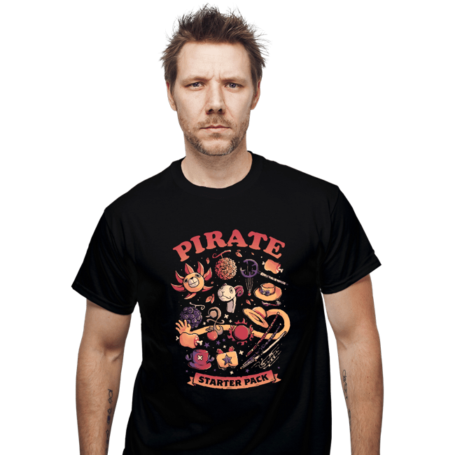 Daily_Deal_Shirts T-Shirts, Unisex / Small / Black Pirate Starter Pack