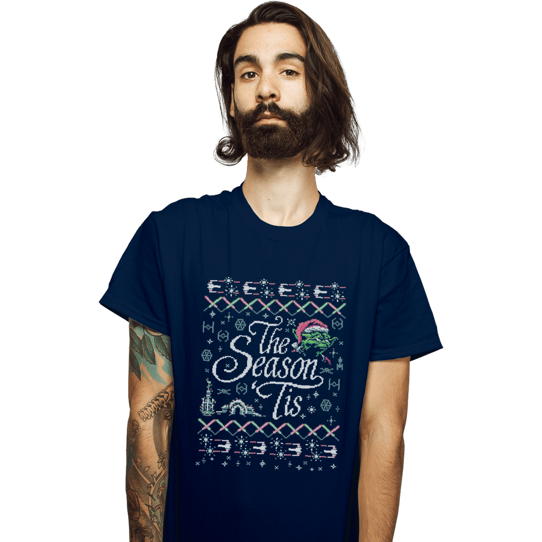 Shirts T-Shirts, Unisex / Small / Navy The Season 'Tis