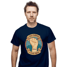 Load image into Gallery viewer, Shirts T-Shirts, Unisex / Small / Navy A Man Chooses A Slave Obeys