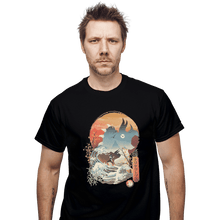 Load image into Gallery viewer, Shirts T-Shirts, Unisex / Small / Black Blue Ranger Ukiyoe