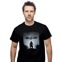 Load image into Gallery viewer, Shirts T-Shirts, Unisex / Small / Black Skyrim Dragon Hunting