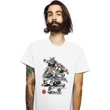 Load image into Gallery viewer, Daily_Deal_Shirts T-Shirts, Unisex / Small / White Ninja Turtles Sumi-e