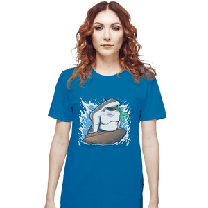Shirts T-Shirts, Unisex / Small / Sapphire The Little Shark