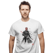 Load image into Gallery viewer, Shirts T-Shirts, Unisex / Small / White Darth Lord Sumi-e