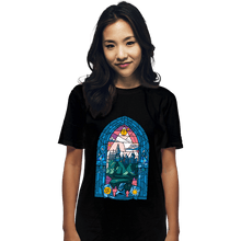 Load image into Gallery viewer, Daily_Deal_Shirts T-Shirts, Unisex / Small / Black Stained Glass Castle