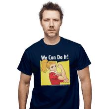 Load image into Gallery viewer, Shirts T-Shirts, Unisex / Small / Navy Adora Says We Can Do It!
