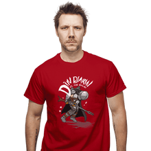 Load image into Gallery viewer, Shirts T-Shirts, Unisex / Small / Red Mando Vs The Galaxy
