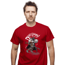 Load image into Gallery viewer, Shirts T-Shirts, Unisex / Small / Red Mando Vs The Galaxy