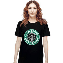 Load image into Gallery viewer, Shirts T-Shirts, Unisex / Small / Black Have Coffee Watch Radar
