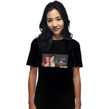 Load image into Gallery viewer, Shirts T-Shirts, Unisex / Small / Black Aerith Yelling At A Cait Sith