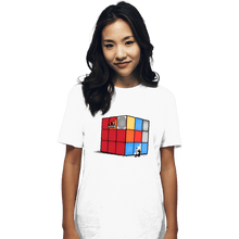 Load image into Gallery viewer, Shirts T-Shirts, Unisex / Small / White Solving The Cube
