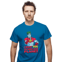 Load image into Gallery viewer, Shirts T-Shirts, Unisex / Small / Sapphire Planeteer Call