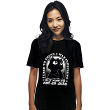 Load image into Gallery viewer, Shirts T-Shirts, Unisex / Small / Black Indecisive Cat