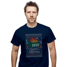 Load image into Gallery viewer, Secret_Shirts T-Shirts, Unisex / Small / Navy Ugly Shitty Christmas Sweater