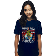 Load image into Gallery viewer, Daily_Deal_Shirts T-Shirts, Unisex / Small / Navy Santa Paws Bluey Sweater