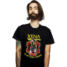 Load image into Gallery viewer, Shirts T-Shirts, Unisex / Small / Black Xena Warrior Spirit Animal
