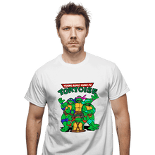 Load image into Gallery viewer, Secret_Shirts T-Shirts, Unisex / Small / White Kung Fu Tortoise