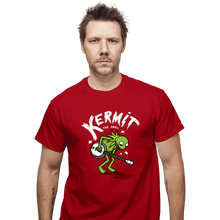 Load image into Gallery viewer, Shirts T-Shirts, Unisex / Small / Red Banjoist Frog
