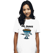 Load image into Gallery viewer, Secret_Shirts T-Shirts, Unisex / Small / White Mr. Snake