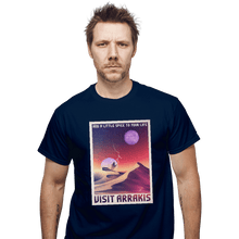 Load image into Gallery viewer, Shirts T-Shirts, Unisex / Small / Navy Visit Arrakis
