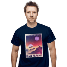 Load image into Gallery viewer, Shirts T-Shirts, Unisex / Small / Navy Visit Arrakis