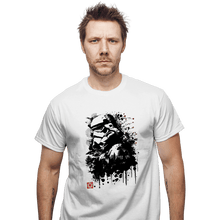 Load image into Gallery viewer, Daily_Deal_Shirts T-Shirts, Unisex / Small / White Trooper In The Forest Sumi-e