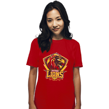 Load image into Gallery viewer, Shirts T-Shirts, Unisex / Small / Red Gryffindors Lions
