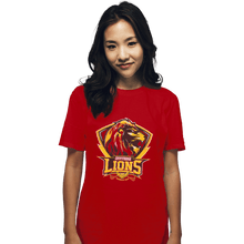 Load image into Gallery viewer, Shirts T-Shirts, Unisex / Small / Red Gryffindors Lions