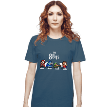 Load image into Gallery viewer, Daily_Deal_Shirts T-Shirts, Unisex / Small / Indigo Blue The 8 Bits