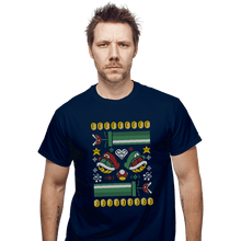 Load image into Gallery viewer, Shirts T-Shirts, Unisex / Small / Navy A Very Mushroom Christmas