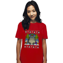 Load image into Gallery viewer, Secret_Shirts T-Shirts, Unisex / Small / Red Festive Forest Fun