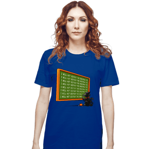 Daily_Deal_Shirts T-Shirts, Unisex / Small / Royal Blue I Will Not Destroy