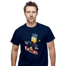 Load image into Gallery viewer, Daily_Deal_Shirts T-Shirts, Unisex / Small / Navy Bart To The Future