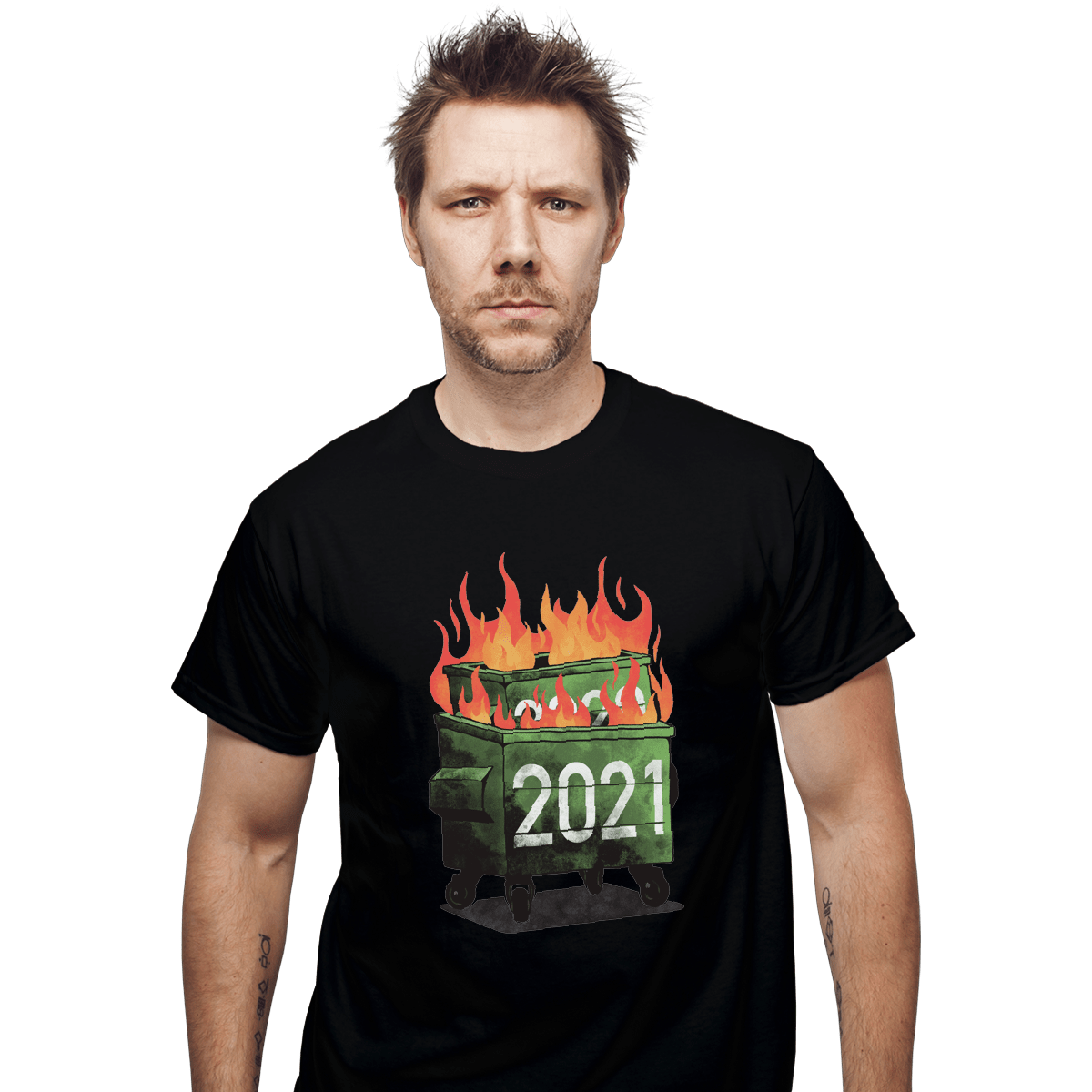 2021 Double Dumpster Fire Funny Coronavirus T Shirt