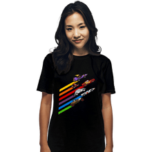 Load image into Gallery viewer, Daily_Deal_Shirts T-Shirts, Unisex / Small / Black Racing Streaks